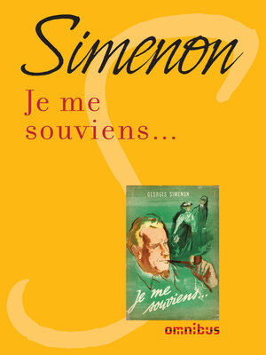 cover image of Je me souviens...